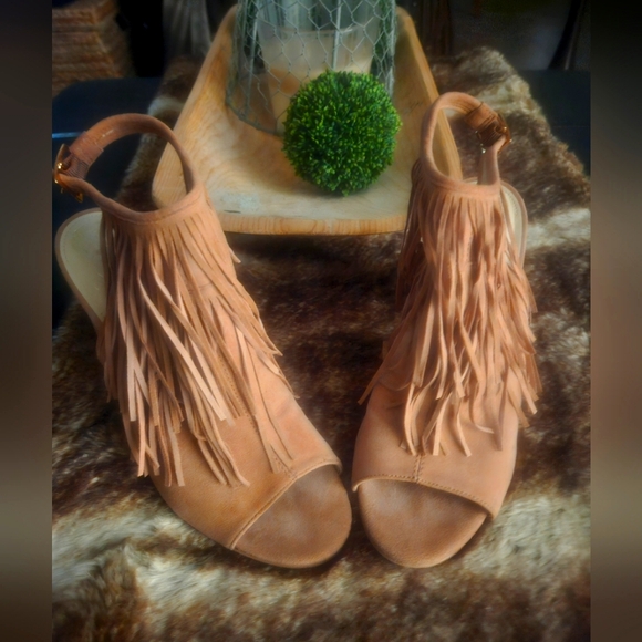 Vince Camuto Fringe Heels - Picture 2 of 8